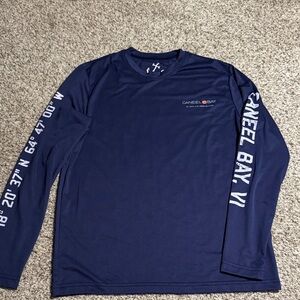 Hiho Caneel Bay Compass Navy Long Sleeve Shirt - Men’s S